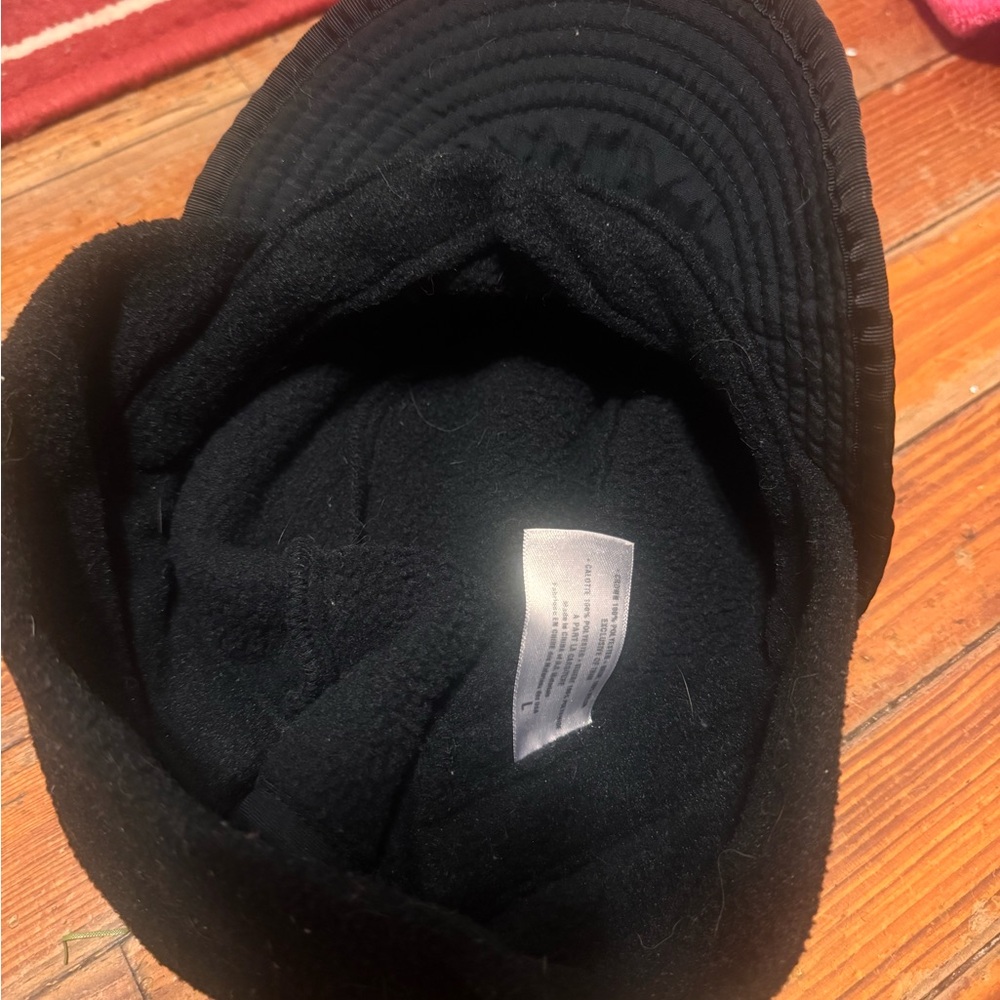 Vintage Patagonia Duckbill Fleece Hat Cap Ear Flaps Black Medium USA - Picture 5 of 5